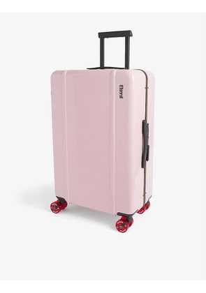 Check In branded shell suitcase