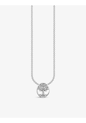 Tree of Love silver and zirconia necklace
