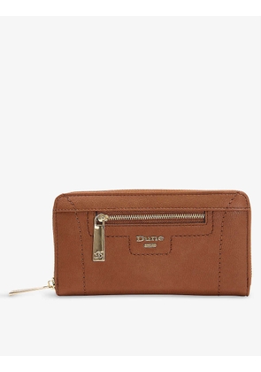 Kallas gold-hardware zip-around faux-leather purse