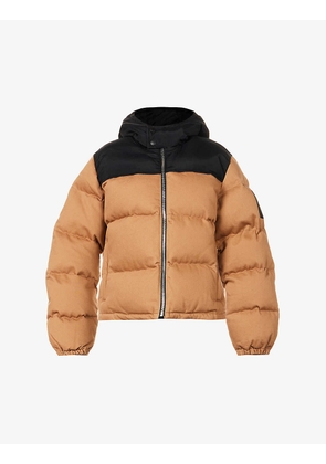 Hooded padded cotton puffer jacket
