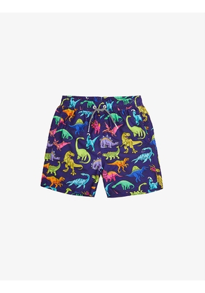 Dino graphic-print swim shorts 1-12 years