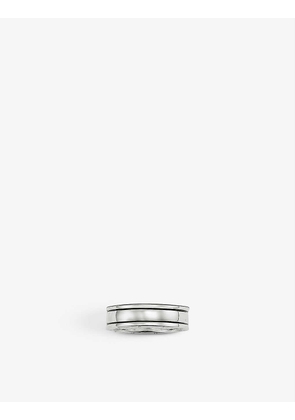 Rebel At Heart blackened sterling-silver band ring