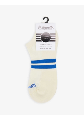 Striped stretch-cotton blend socks