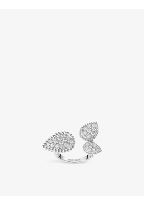 Serpent Bohème 18ct white-gold and 1.13ct diamond ring
