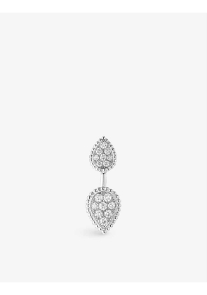 Serpent Bohème 18ct white-gold and 0.49ct diamond single earring
