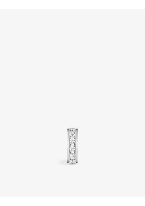 Quatre Radiant Edition 18ct white-gold and 0.14ct round diamond single clip-on earring