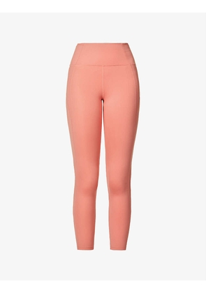 High-rise 7/8 stretch recycled-polyester leggings
