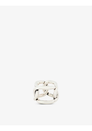 Chains sterling-silver ring