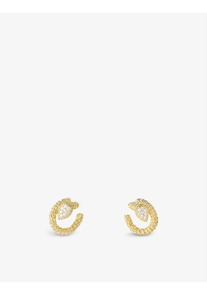 Serpent Bohème 18ct yellow-gold and 0.75ct diamond earrings