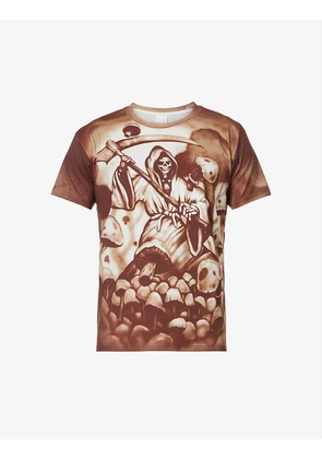 Alko graphic-print organic-cotton T-shirt