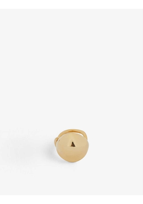 Raise 18ct yellow gold-plated sterling-silver ring