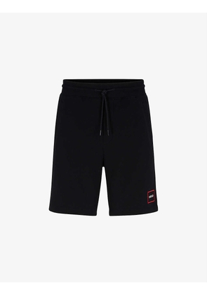 Logo-embroidered cotton-jersey shorts