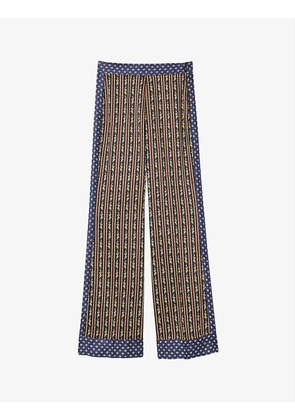 Esposito patterned woven trousers