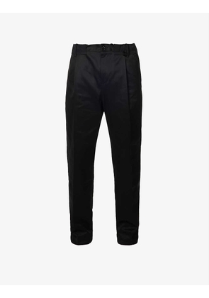 Sacai regular-fit straight-leg cotton-twill trousers