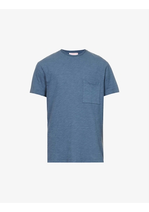 Chest-pocket crewneck cotton-jersey T-shirt