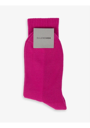Sporty B brand-print stretch-cotton blend socks