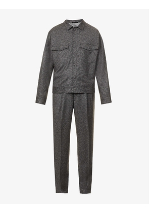 Relaxed-fit stretch-wool blend suit