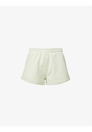 Lisa high-rise cotton-jersey shorts