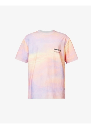 Sunset brand-print relaxed-fit cotton-jersey T-shirt