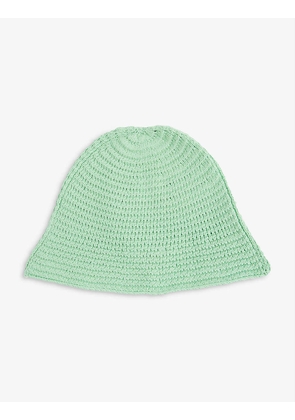 Crochet cotton bucket hat