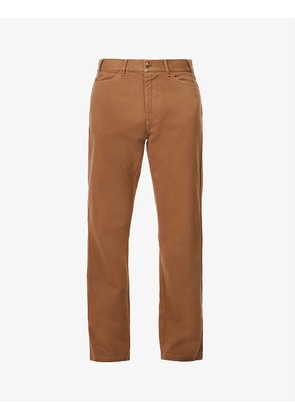 Fog relaxed-fit straight-leg cotton-twill trousers