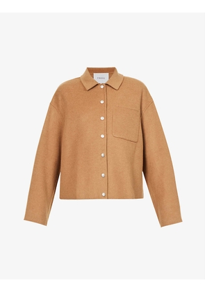 Button-up USP relaxed-fit woven jacket
