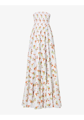 Haisley floral-print cotton-blend maxi dress