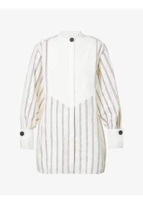 Aglaja striped linen-blend shirt