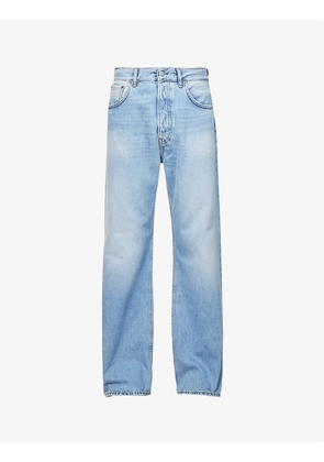Bootcut relaxed-fit straight-leg jeans