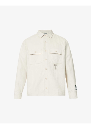 Flap-pocket relaxed-fit cotton shirt