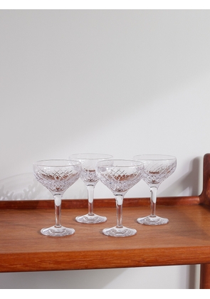Soho Home - Barwell Set of Four Crystal Coupe Glasses - Men - Neutrals