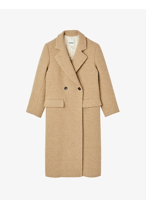 Sergio double-breasted woven coat