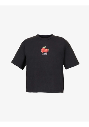 Garden Berries graphic-print cotton-jersey T-shirt
