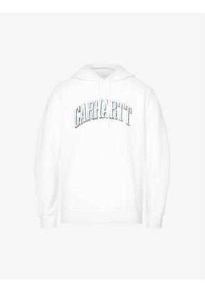 Scrawl Script logo-print cotton-jersey hoody