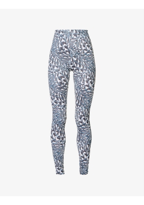 Body Shop abstract-print stretch-woven leggings