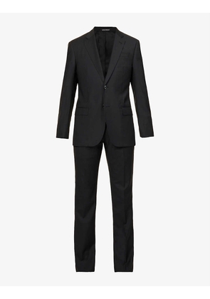 Notch-lapel regular-fit wool suit