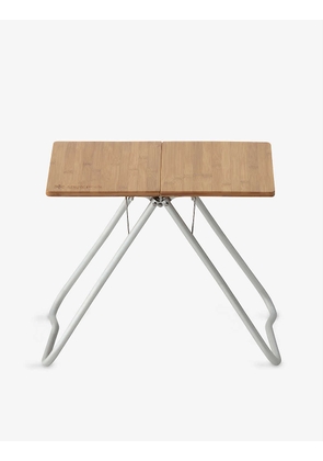Foldable bamboo and aluminium table 45cm