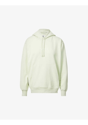 Bold relaxed-fit recycled cotton-blend hoody