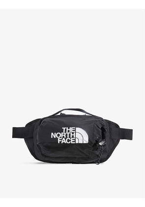 Bozer brand-print woven hip bag