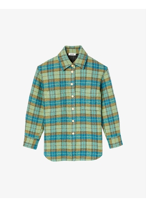 Kenneth checked wool overshirt