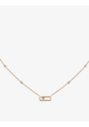 Move Uno 18ct rose-gold and 0.10ct diamond necklace