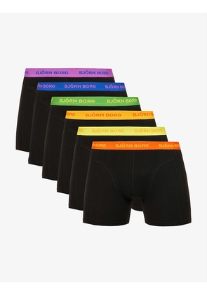 Essential branded stretch-cotton boxers pack of six
