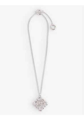 Anagram sterling-silver pendant necklace