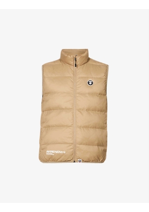 One Point brand-patch regular-fit shell-down vest