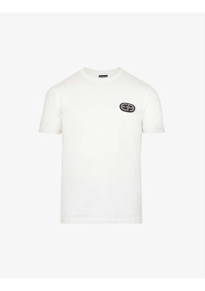 Logo-embroidered cotton-blend jersey T-shirt