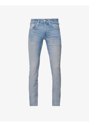 Lennox brand-patch slim-fit jeans
