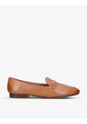 Harriot square-toe leather loafers