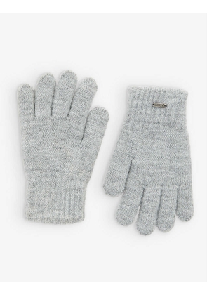 Shae brushed-texture knitted gloves