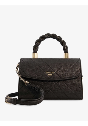 Dinks twisted-handle quilted mini faux-leather crossbody bag