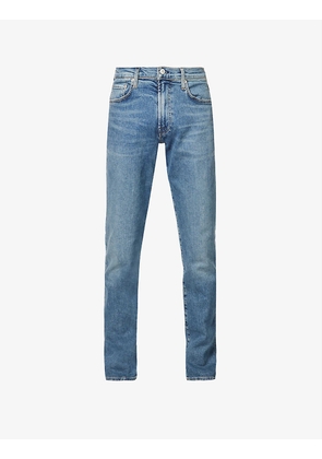 Gage mid-rise straight-leg stretch-denim jeans